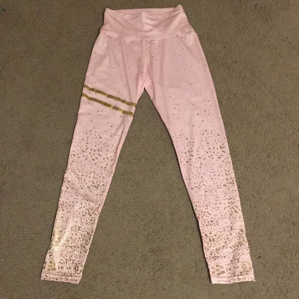 Pink and Gold Leggings